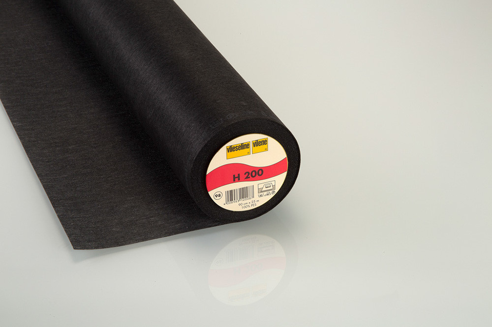 Vlieseline H200 Entoilage Thermocollant Noir - Maison Klem